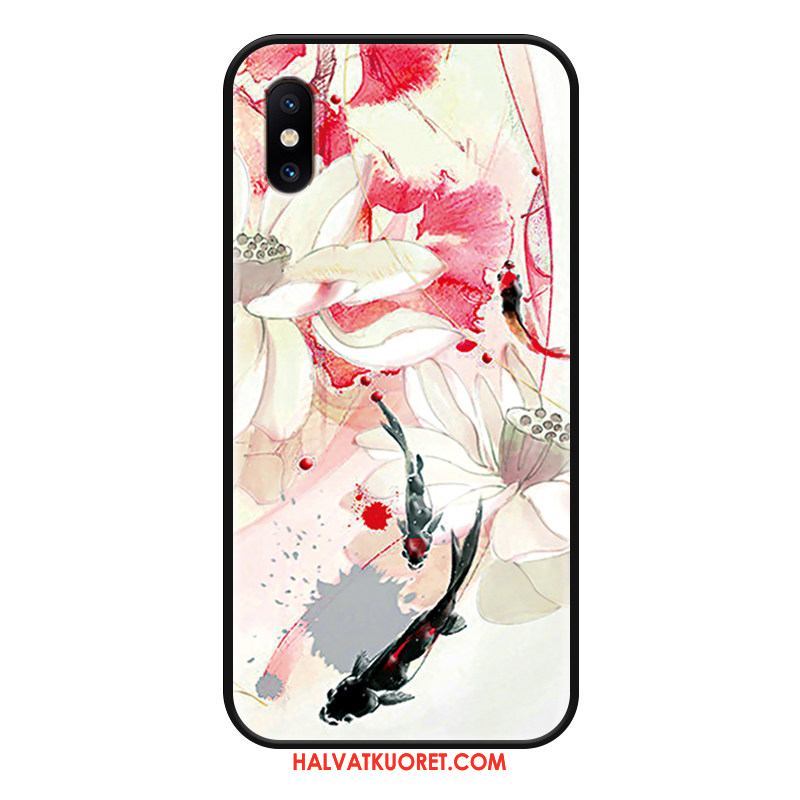 Xiaomi Mi 8 Pro Kuoret Kohokuviointi Valkoinen, Xiaomi Mi 8 Pro Kuori Tila Karppi Beige