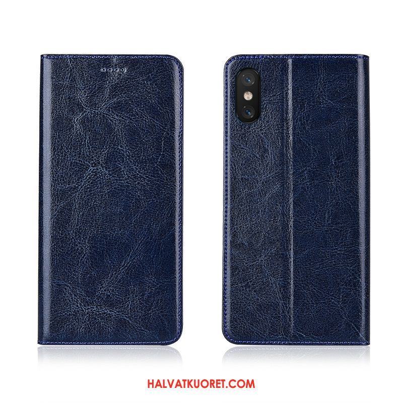 Xiaomi Mi 8 Pro Kuoret Kukkakuvio Aito Nahka, Xiaomi Mi 8 Pro Kuori Puhelimen All Inclusive Beige