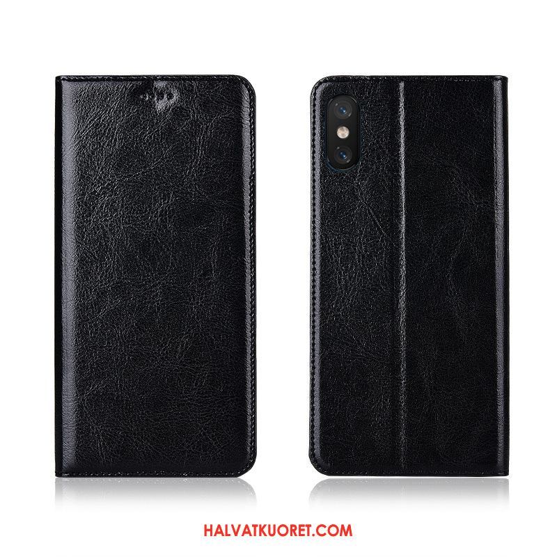 Xiaomi Mi 8 Pro Kuoret Kukkakuvio Aito Nahka, Xiaomi Mi 8 Pro Kuori Puhelimen All Inclusive Beige