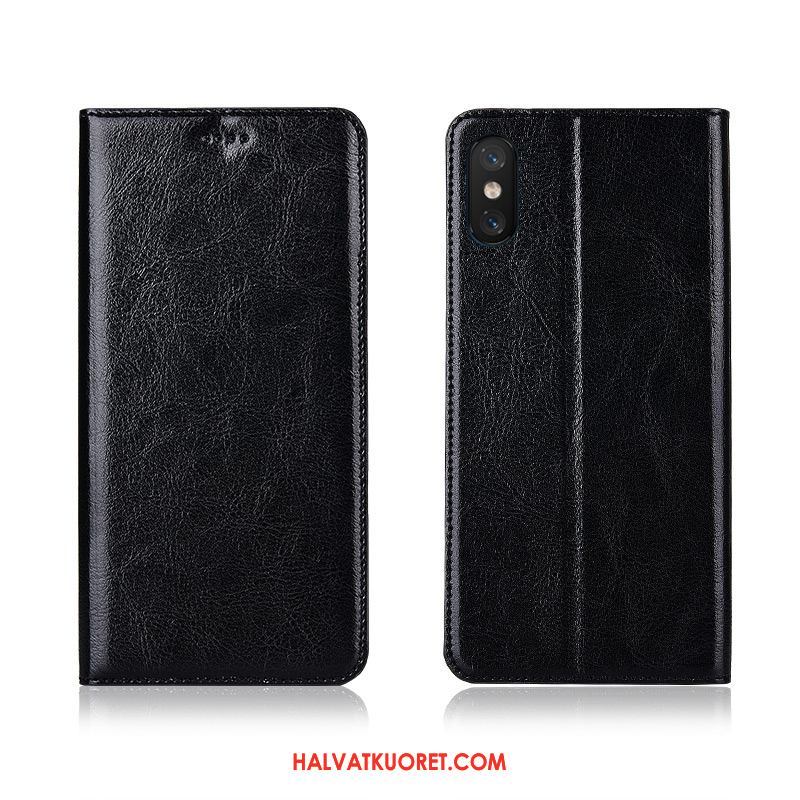 Xiaomi Mi 8 Pro Kuoret Kukkakuvio Aito Nahka, Xiaomi Mi 8 Pro Kuori Puhelimen All Inclusive Beige