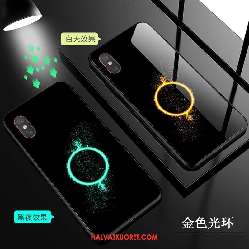 Xiaomi Mi 8 Pro Kuoret Musta Lasi Läpinäkyvä, Xiaomi Mi 8 Pro Kuori Kotelo Beige
