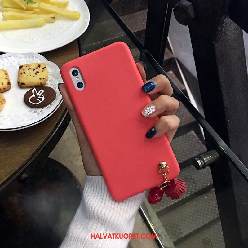 Xiaomi Mi 8 Pro Kuoret Puhelimen Kukkakuvio Pieni, Xiaomi Mi 8 Pro Kuori Pesty Suede Persoonallisuus Beige