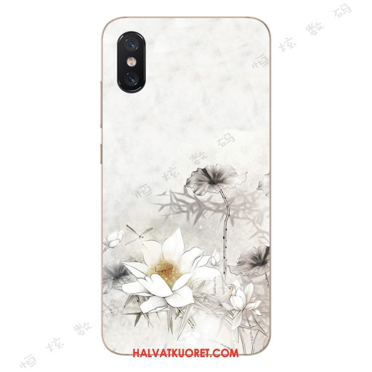 Xiaomi Mi 8 Pro Kuoret Silikoni Nuoret Kukkakuvio, Xiaomi Mi 8 Pro Kuori Puhelimen All Inclusive Beige