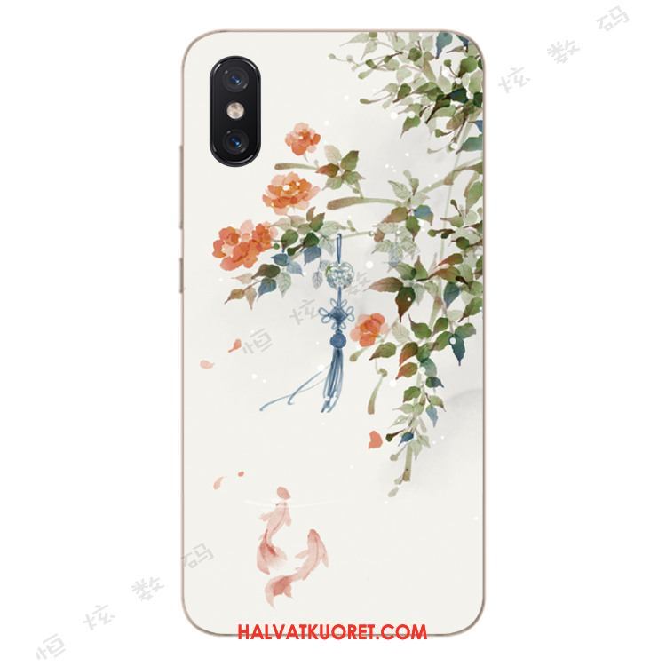 Xiaomi Mi 8 Pro Kuoret Silikoni Nuoret Kukkakuvio, Xiaomi Mi 8 Pro Kuori Puhelimen All Inclusive Beige