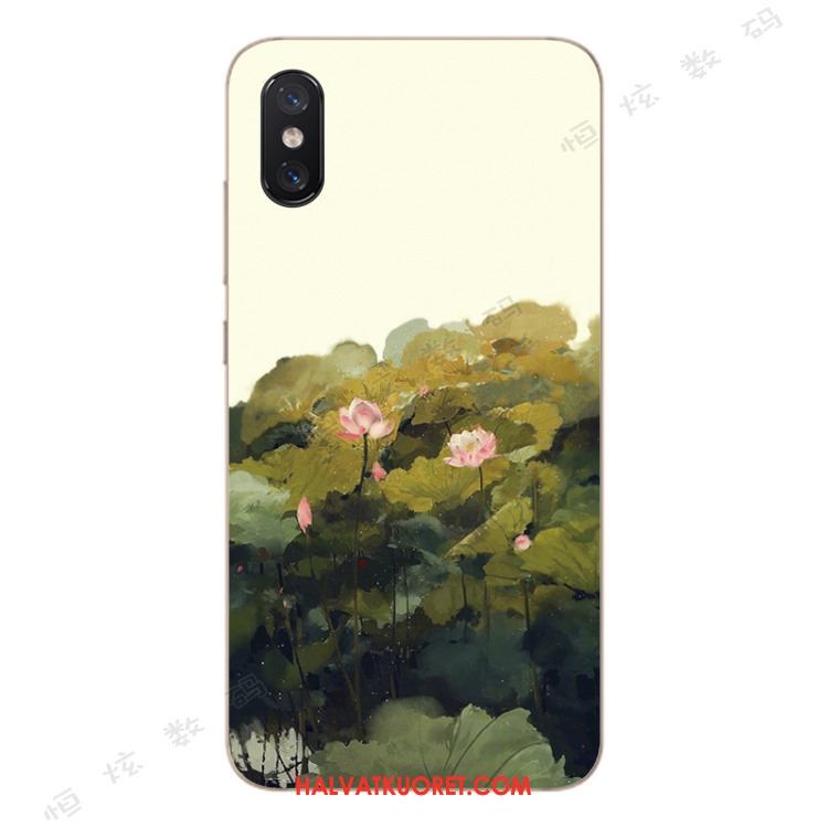 Xiaomi Mi 8 Pro Kuoret Silikoni Nuoret Kukkakuvio, Xiaomi Mi 8 Pro Kuori Puhelimen All Inclusive Beige