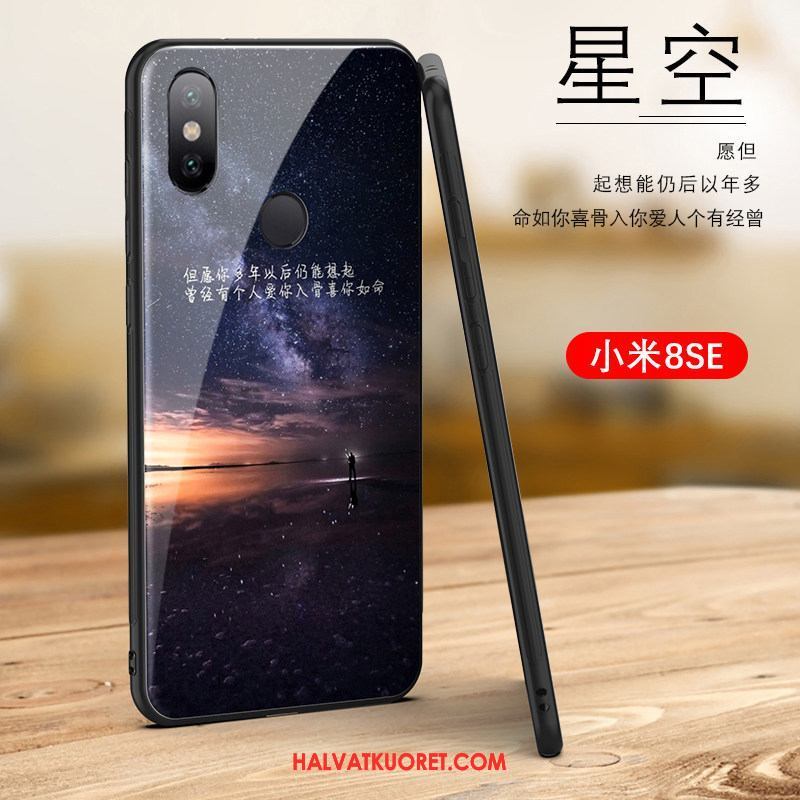 Xiaomi Mi 8 Se Kuoret Luova Vihreä Tide-brändi, Xiaomi Mi 8 Se Kuori Kukkakuvio Kotelo Beige