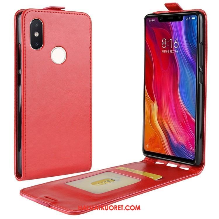 Xiaomi Mi 8 Se Kuoret Pieni Musta, Xiaomi Mi 8 Se Kuori Puhelimen Nahkakotelo Beige