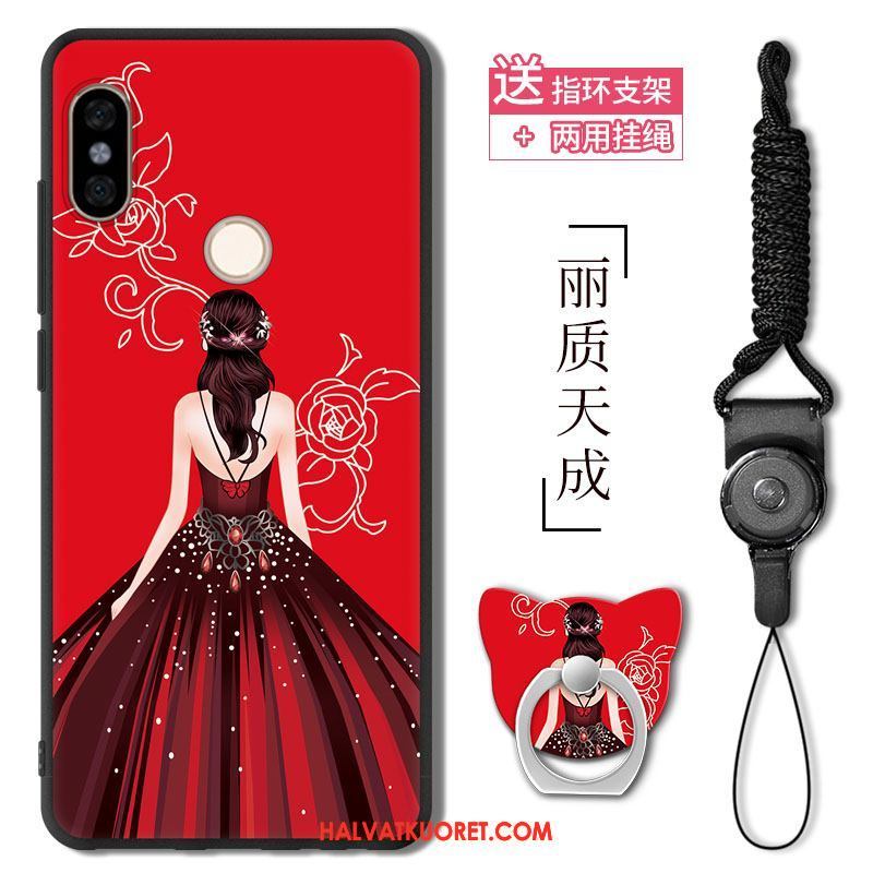 Xiaomi Mi 8 Se Kuoret Rakastunut Ulotteinen Strassi, Xiaomi Mi 8 Se Kuori Taide Punainen Beige