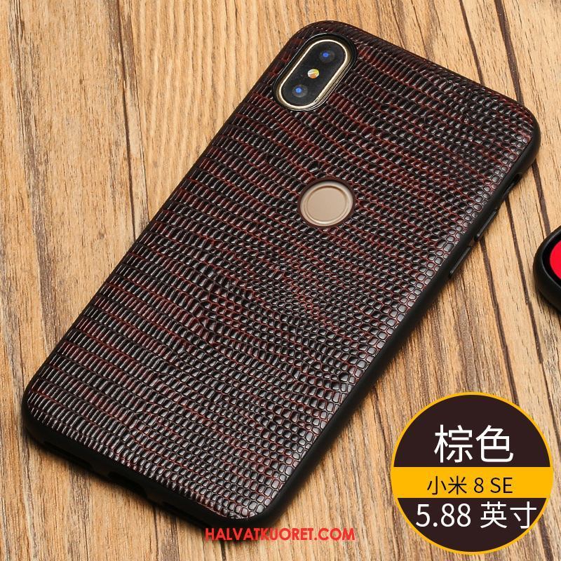 Xiaomi Mi 8 Se Kuoret Takakansi All Inclusive Pieni, Xiaomi Mi 8 Se Kuori Puhelimen Tummansininen Beige