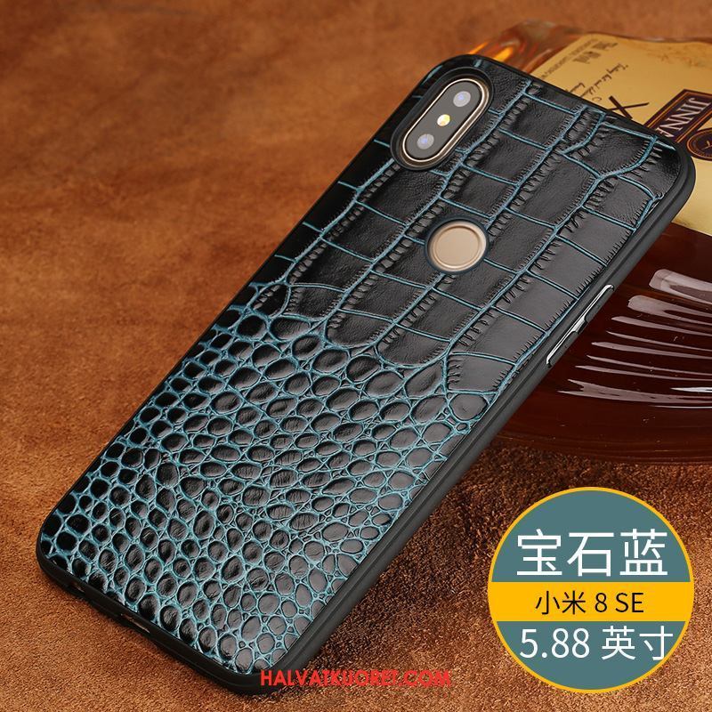 Xiaomi Mi 8 Se Kuoret Tide-brändi Lehmä Suojaus, Xiaomi Mi 8 Se Kuori Aito Nahka Nahkakotelo Beige