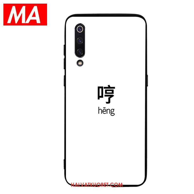 Xiaomi Mi 9 Kuoret Kukkakuvio Puhelimen Musta, Xiaomi Mi 9 Kuori Nuoret Suojaus Beige