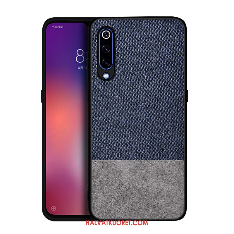 Xiaomi Mi 9 Kuoret Pesty Suede Persoonallisuus Kukkakuvio, Xiaomi Mi 9 Kuori Pehmeä Neste Nuoret Beige