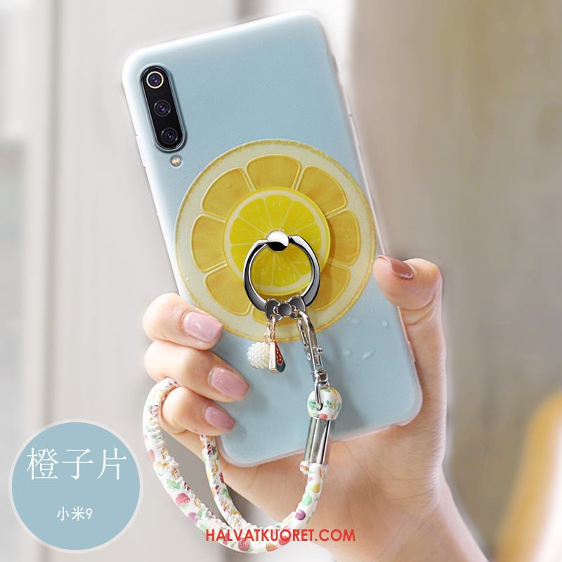 Xiaomi Mi 9 Kuoret Pesty Suede Suojaus Silikoni, Xiaomi Mi 9 Kuori Ripustettavat Koristeet Persoonallisuus Beige