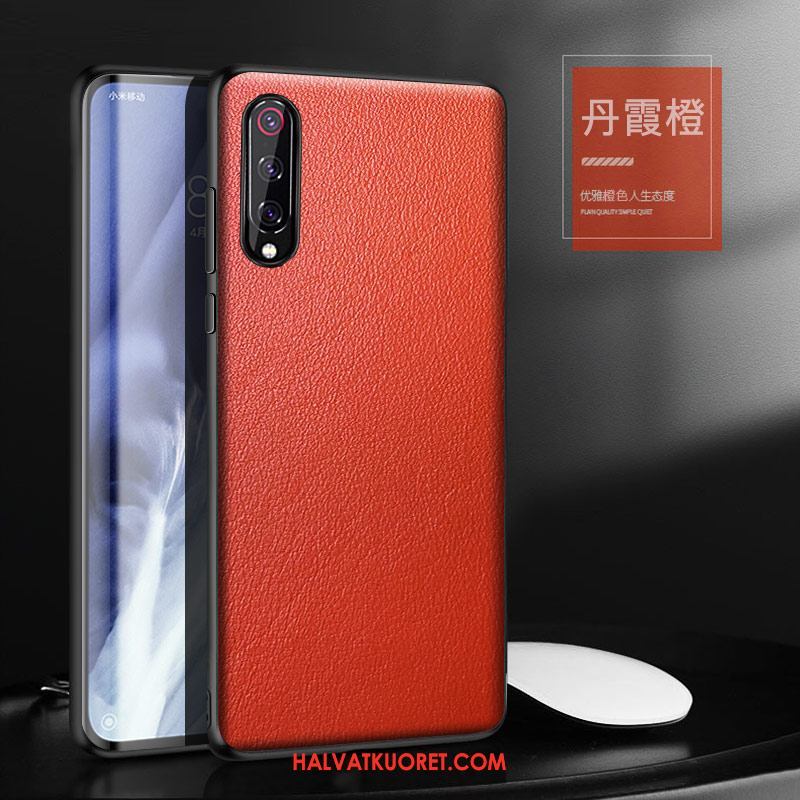 Xiaomi Mi 9 Lite Kuoret Kotelo Pieni Liiketoiminta, Xiaomi Mi 9 Lite Kuori Puhelimen Aito Nahka Beige