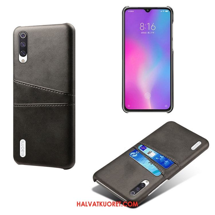 Xiaomi Mi 9 Lite Kuoret Persoonallisuus Nuoret Kortti, Xiaomi Mi 9 Lite Kuori Kukkakuvio Beige