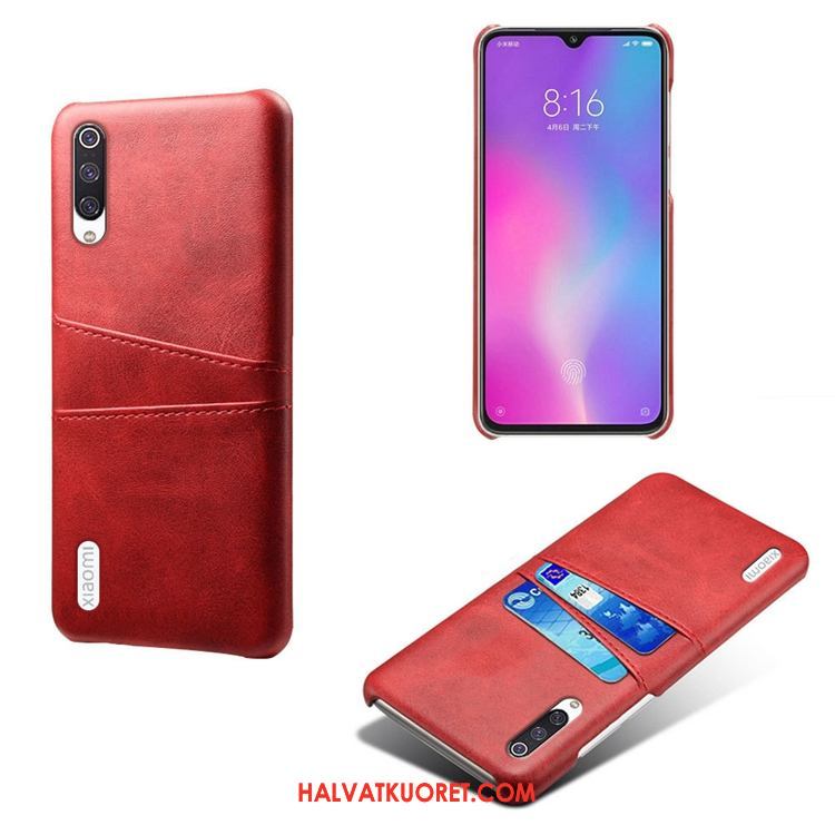 Xiaomi Mi 9 Lite Kuoret Persoonallisuus Nuoret Kortti, Xiaomi Mi 9 Lite Kuori Kukkakuvio Beige