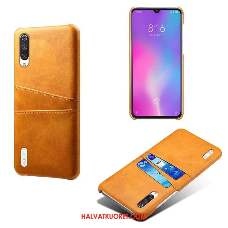 Xiaomi Mi 9 Lite Kuoret Persoonallisuus Nuoret Kortti, Xiaomi Mi 9 Lite Kuori Kukkakuvio Beige