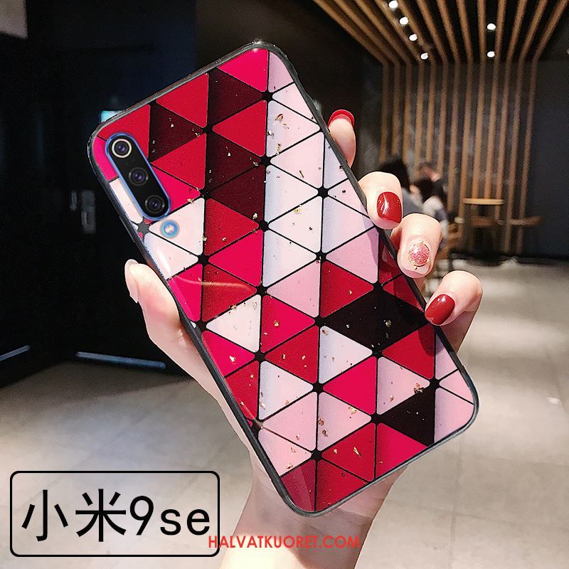 Xiaomi Mi 9 Se Kuoret Murtumaton Monivärinen Kulta, Xiaomi Mi 9 Se Kuori Tide-brändi Punainen Beige