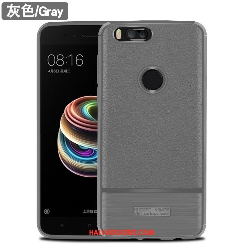 Xiaomi Mi A1 Kuoret Magneettinen Kukkakuvio All Inclusive, Xiaomi Mi A1 Kuori Litsi Braun Beige