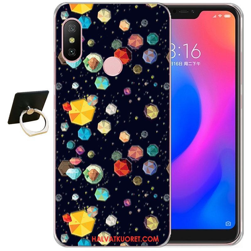 Xiaomi Mi A2 Kuoret Silikoni Tummansininen Pehmeä Neste, Xiaomi Mi A2 Kuori Kohokuviointi Beige