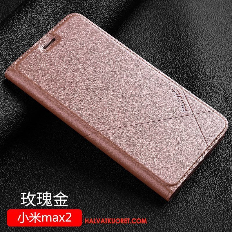 Xiaomi Mi Max 2 Kuoret Kova Murtumaton Tummansininen, Xiaomi Mi Max 2 Kuori Nahkakotelo Puhelimen Beige