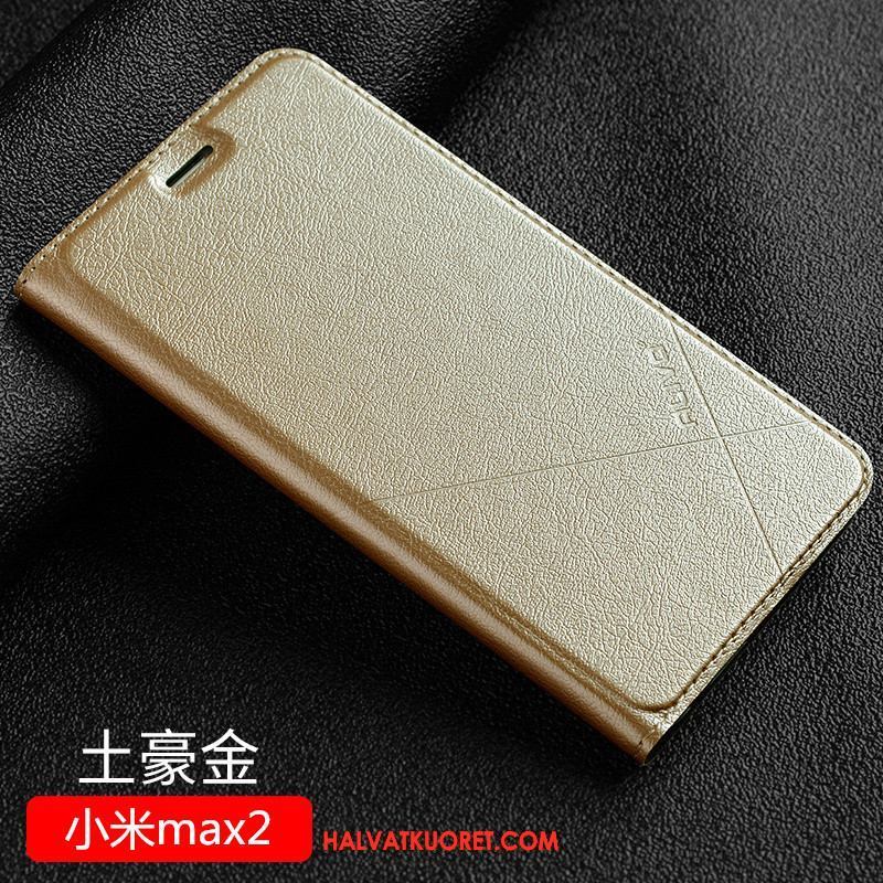 Xiaomi Mi Max 2 Kuoret Kova Murtumaton Tummansininen, Xiaomi Mi Max 2 Kuori Nahkakotelo Puhelimen Beige