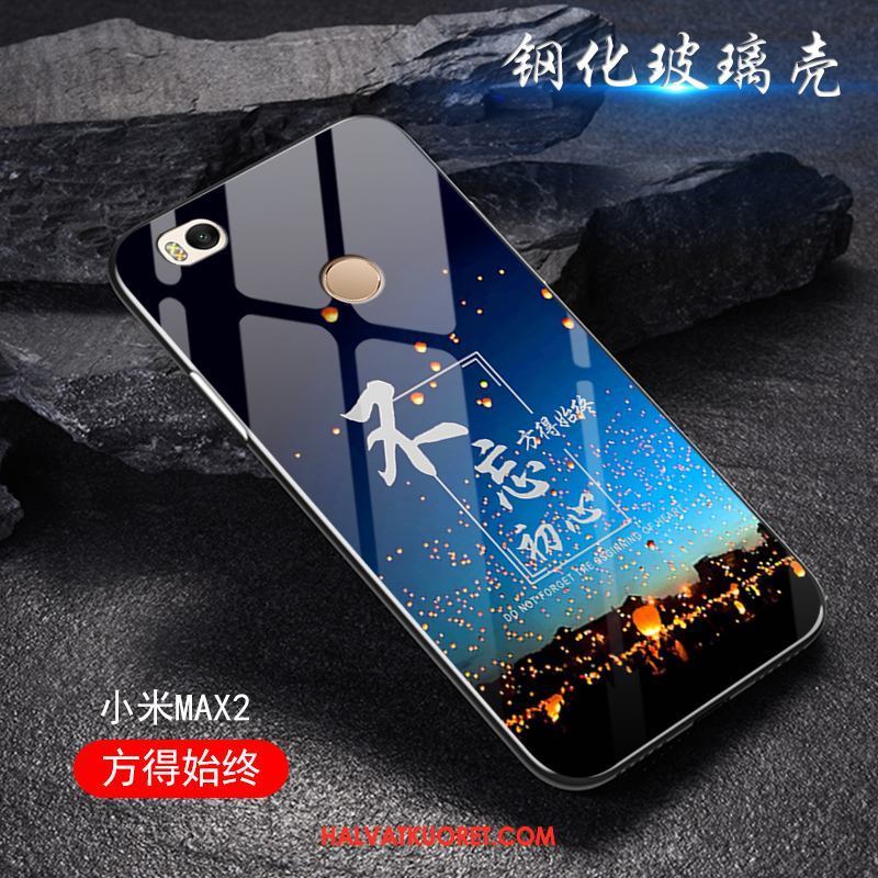 Xiaomi Mi Max 2 Kuoret Pehmeä Neste Kotelo Lasi, Xiaomi Mi Max 2 Kuori Pieni Tide-brändi Beige