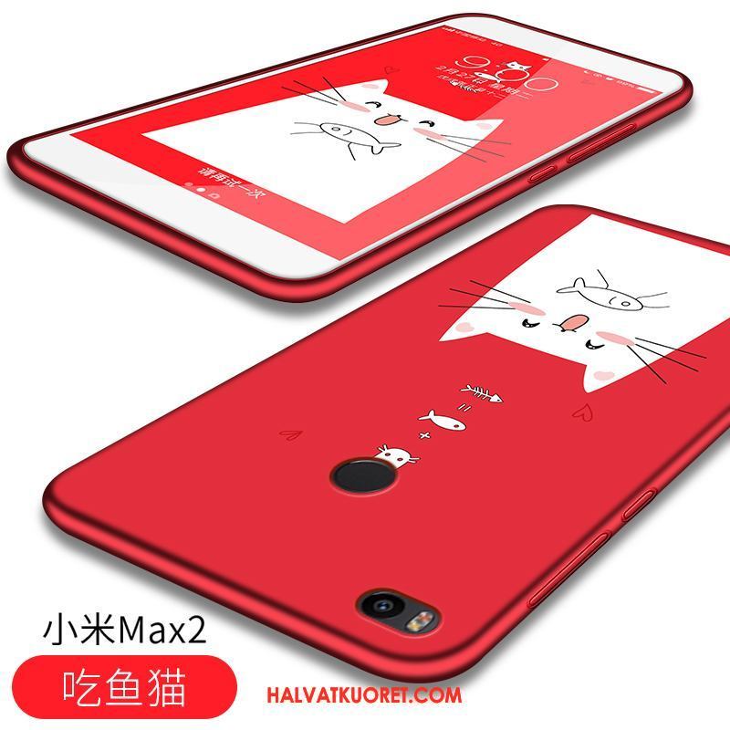 Xiaomi Mi Max 2 Kuoret Sarjakuva All Inclusive Pieni, Xiaomi Mi Max 2 Kuori Pehmeä Neste Suojaus Beige