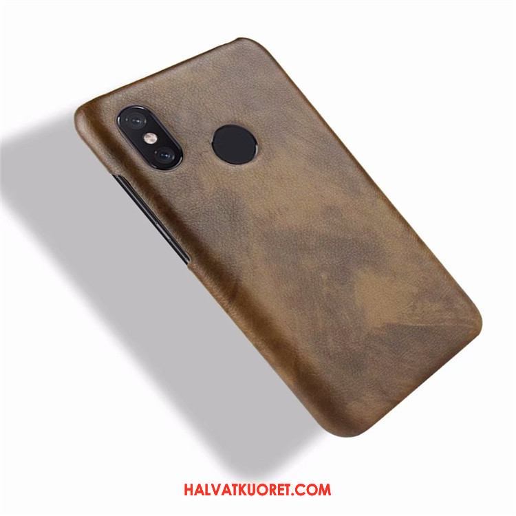 Xiaomi Mi Max 3 Kuoret Krokotiili Vuosikerta Nahka, Xiaomi Mi Max 3 Kuori Kukkakuvio Kotelo Braun Beige