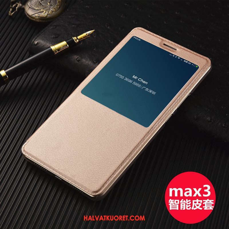 Xiaomi Mi Max 3 Kuoret Nahkakotelo Puhelimen, Xiaomi Mi Max 3 Kuori Valkoinen Pieni Beige