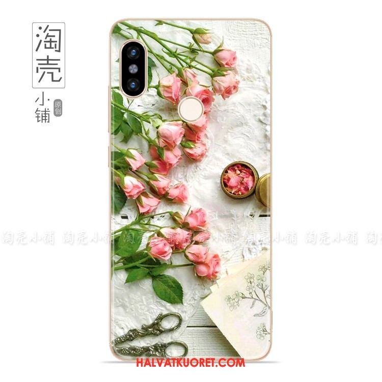 Xiaomi Mi Max 3 Kuoret Pinkki Kustannukset Sininen, Xiaomi Mi Max 3 Kuori Taide Silikoni Beige