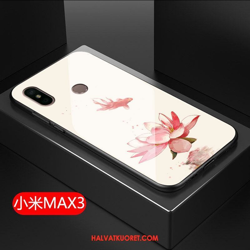 Xiaomi Mi Max 3 Kuoret Punainen Pehmeä Neste Pieni, Xiaomi Mi Max 3 Kuori Taide Kotelo Beige