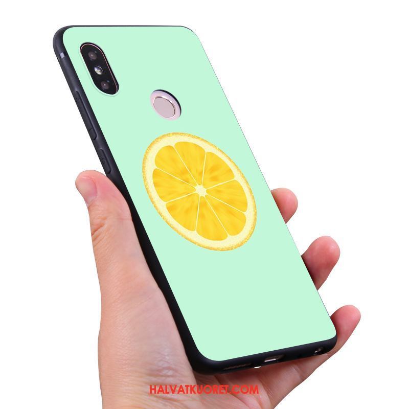 Xiaomi Mi Max 3 Kuoret Silikoni Vesimeloni Mansikka, Xiaomi Mi Max 3 Kuori All Inclusive Pieni Beige