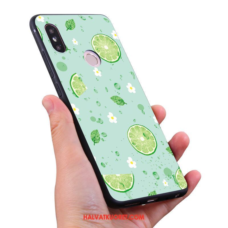 Xiaomi Mi Max 3 Kuoret Silikoni Vesimeloni Mansikka, Xiaomi Mi Max 3 Kuori All Inclusive Pieni Beige