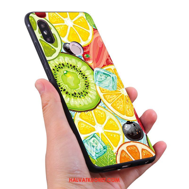 Xiaomi Mi Max 3 Kuoret Silikoni Vesimeloni Mansikka, Xiaomi Mi Max 3 Kuori All Inclusive Pieni Beige