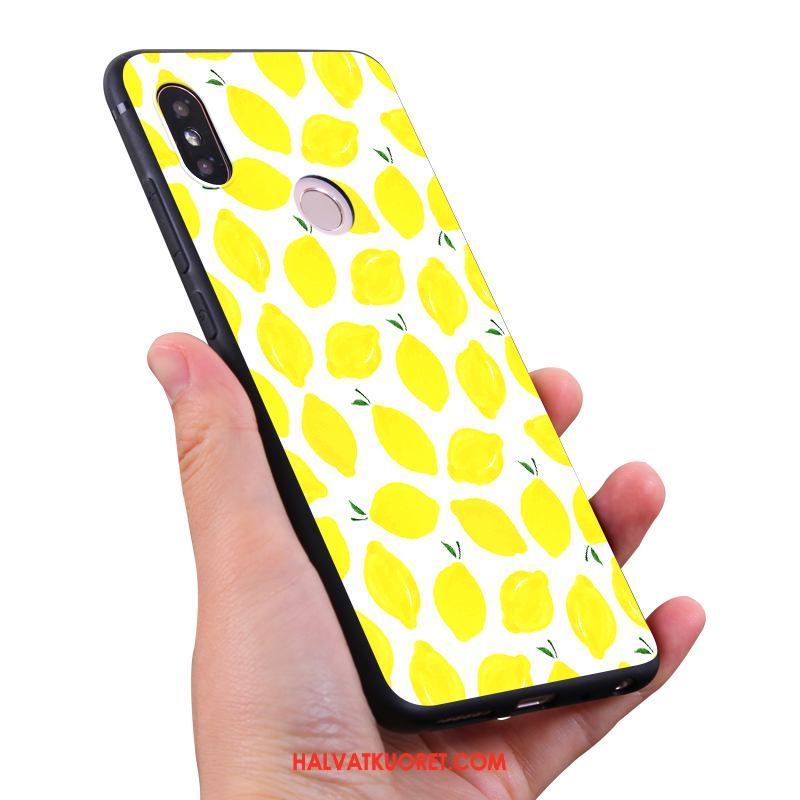 Xiaomi Mi Max 3 Kuoret Silikoni Vesimeloni Mansikka, Xiaomi Mi Max 3 Kuori All Inclusive Pieni Beige