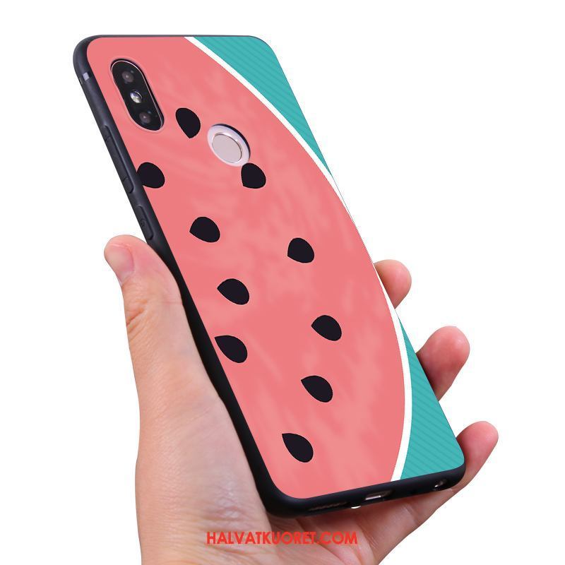 Xiaomi Mi Max 3 Kuoret Silikoni Vesimeloni Mansikka, Xiaomi Mi Max 3 Kuori All Inclusive Pieni Beige