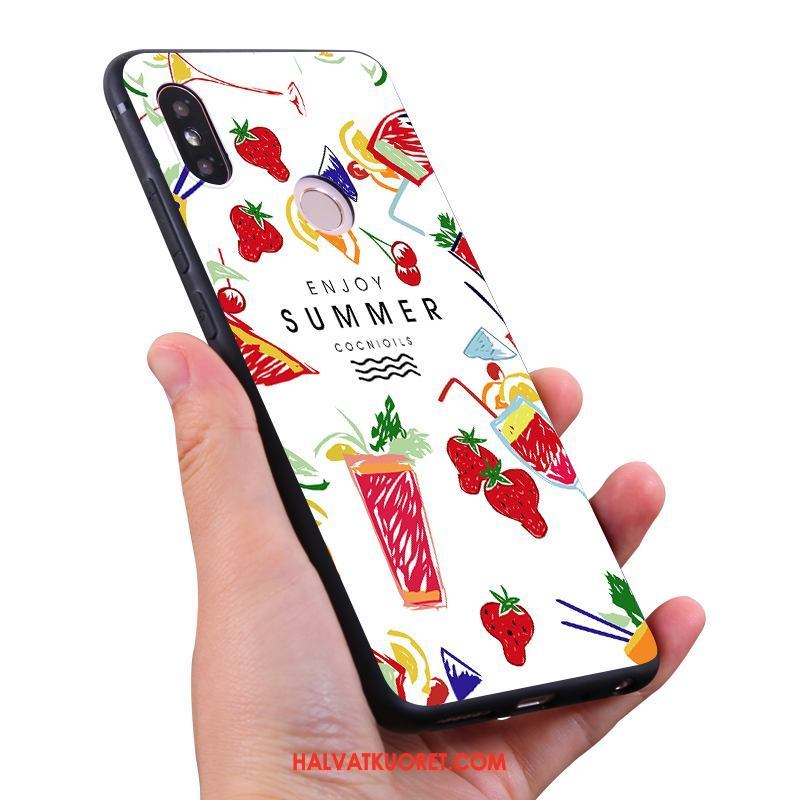 Xiaomi Mi Max 3 Kuoret Silikoni Vesimeloni Mansikka, Xiaomi Mi Max 3 Kuori All Inclusive Pieni Beige