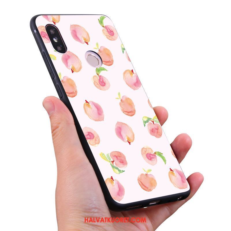 Xiaomi Mi Max 3 Kuoret Silikoni Vesimeloni Mansikka, Xiaomi Mi Max 3 Kuori All Inclusive Pieni Beige