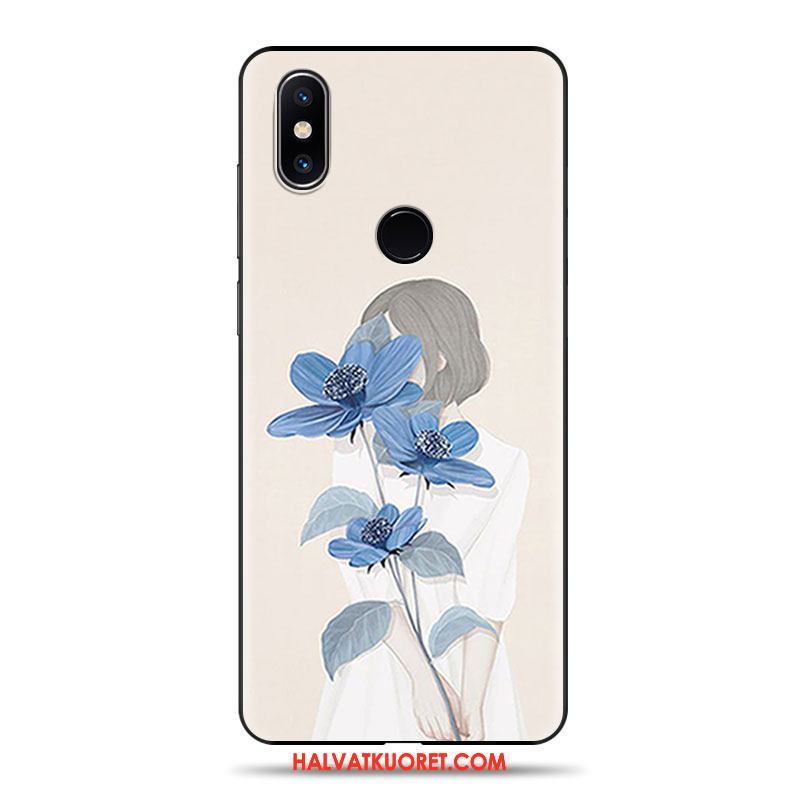 Xiaomi Mi Max 3 Kuoret Suojaus Kustannukset, Xiaomi Mi Max 3 Kuori Pehmeä Neste Murtumaton Beige