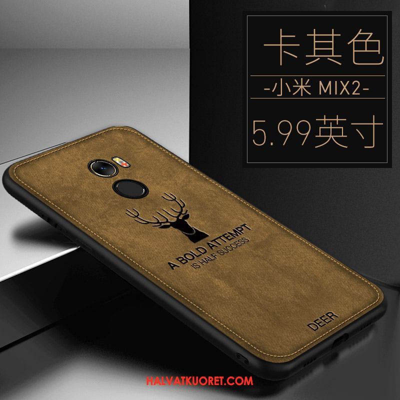 Xiaomi Mi Mix 2 Kuoret Kotelo All Inclusive Pesty Suede, Xiaomi Mi Mix 2 Kuori Ultra Uusi Beige