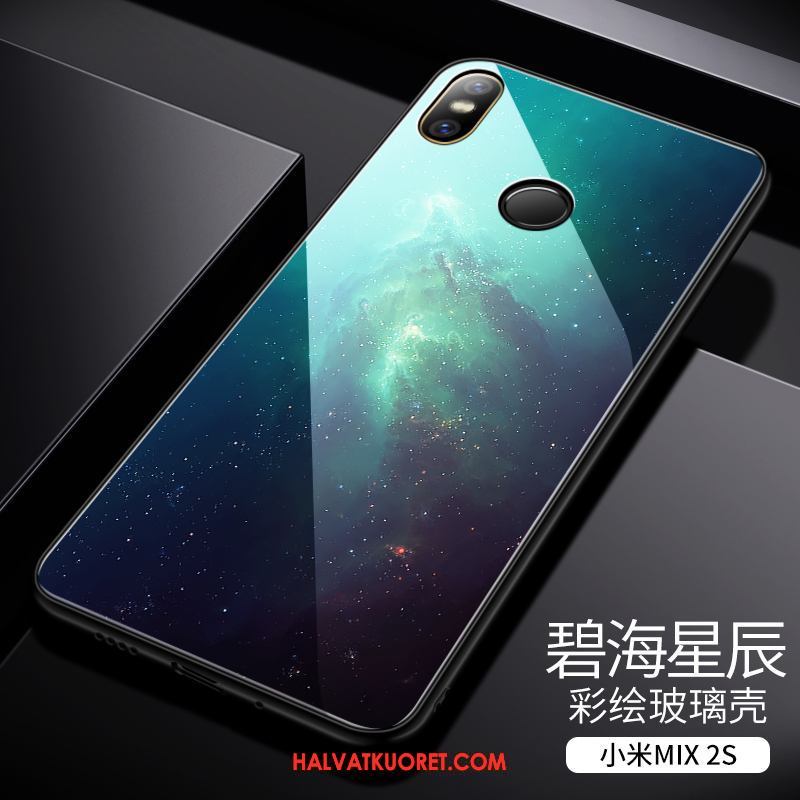 Xiaomi Mi Mix 2s Kuoret All Inclusive Ohut, Xiaomi Mi Mix 2s Kuori Karkaisu Ultra Beige