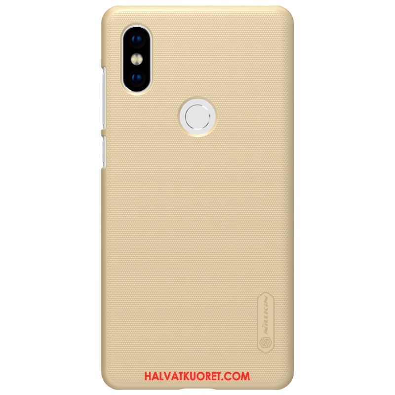 Xiaomi Mi Mix 2s Kuoret Kotelo Pesty Suede Pieni, Xiaomi Mi Mix 2s Kuori Punainen Kulta Beige