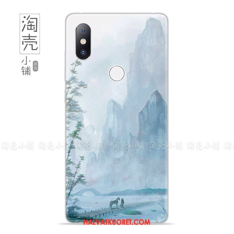 Xiaomi Mi Mix 2s Kuoret Ohut Puhelimen Sininen, Xiaomi Mi Mix 2s Kuori Maisema Korkea Beige