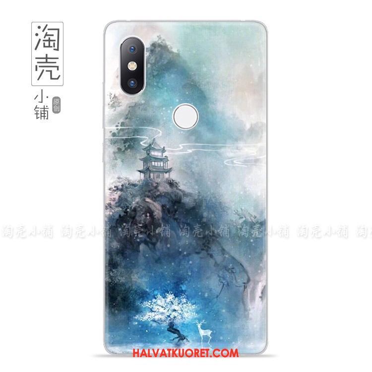 Xiaomi Mi Mix 2s Kuoret Ohut Puhelimen Sininen, Xiaomi Mi Mix 2s Kuori Maisema Korkea Beige