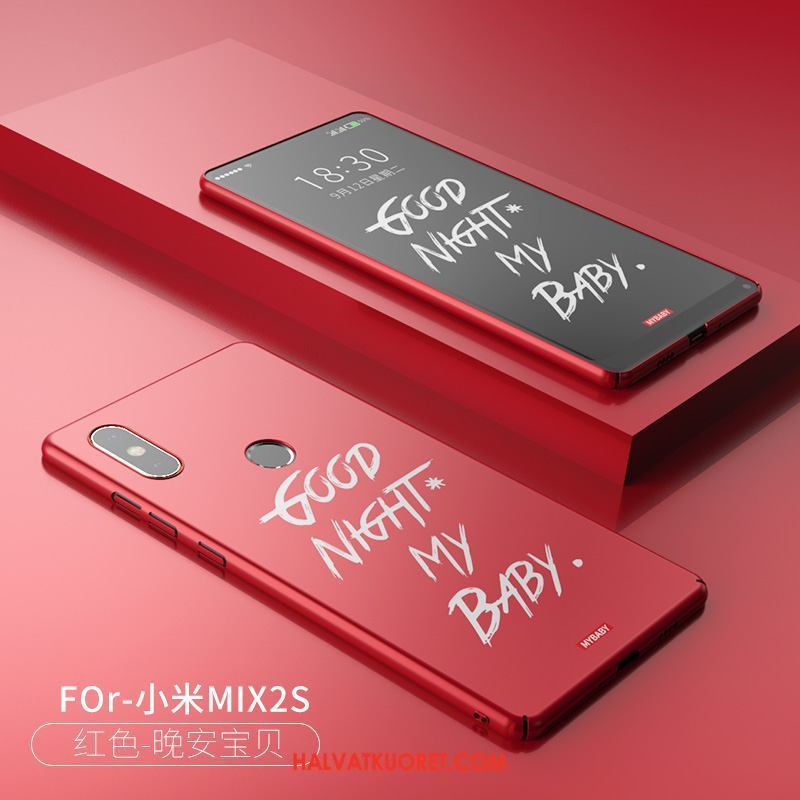 Xiaomi Mi Mix 2s Kuoret Punainen Ohut Kotelo, Xiaomi Mi Mix 2s Kuori Persoonallisuus Luova Beige