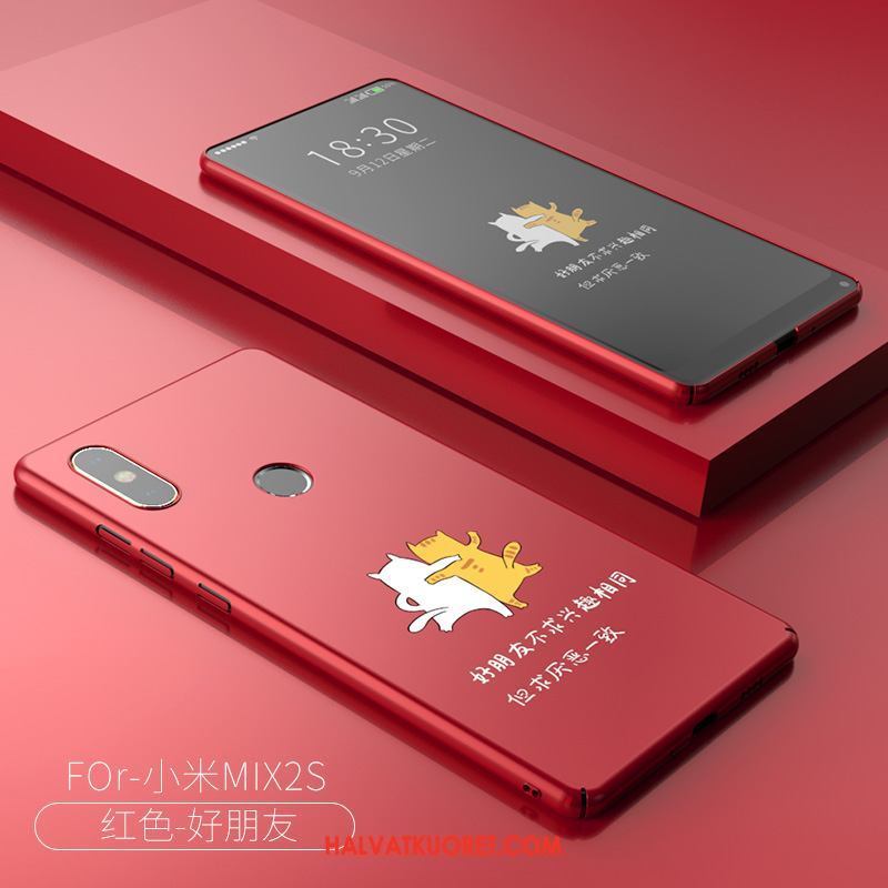 Xiaomi Mi Mix 2s Kuoret Punainen Ohut Kotelo, Xiaomi Mi Mix 2s Kuori Persoonallisuus Luova Beige