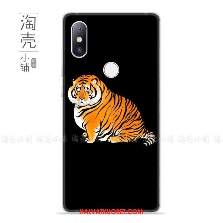 Xiaomi Mi Mix 2s Kuoret Yksinkertainen Kotelo, Xiaomi Mi Mix 2s Kuori Tiikeri Persoonallisuus Beige