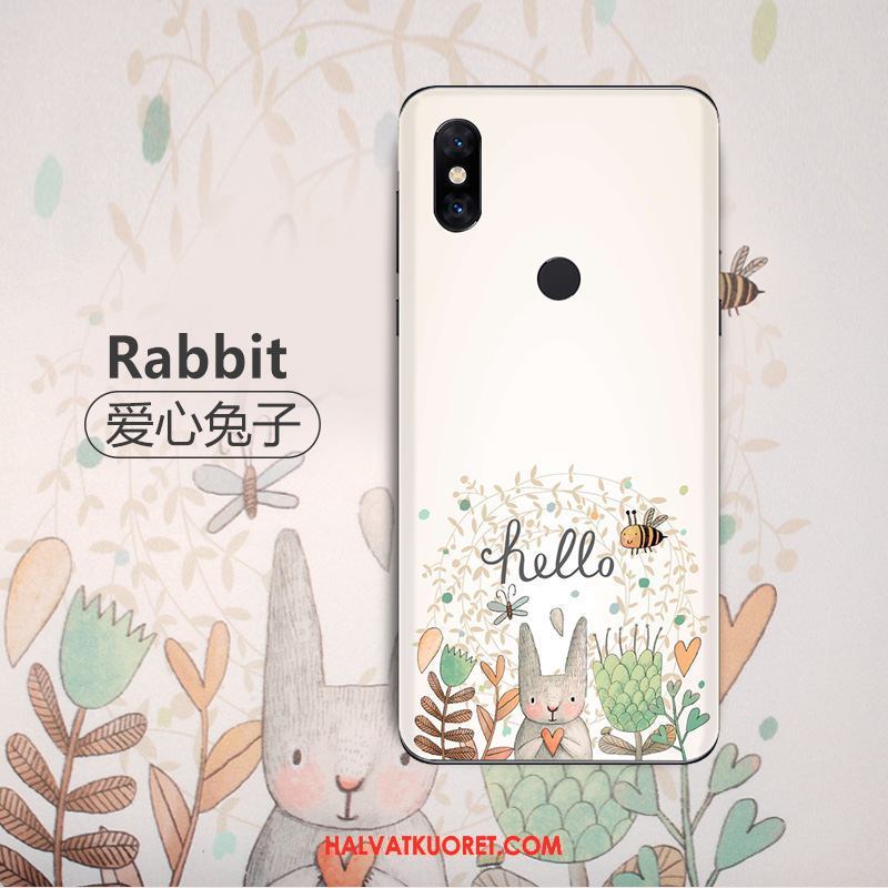 Xiaomi Mi Mix 3 Kuoret Valkoinen Koristelu Takakansi, Xiaomi Mi Mix 3 Kuori Ihana Persoonallisuus Beige