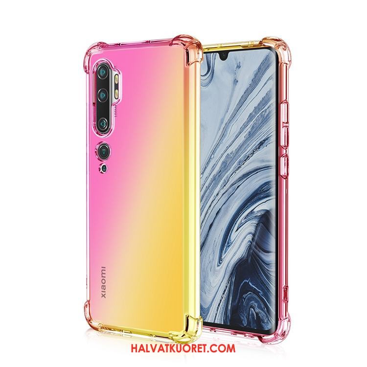 Xiaomi Mi Note 10 Kuoret Puhelimen Murtumaton Silikoni, Xiaomi Mi Note 10 Kuori All Inclusive Sateenkaari Beige